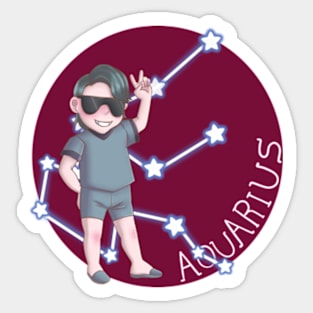 Aquarius Baby Sticker